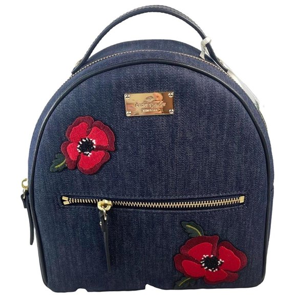 kate spade Handbags - Kate Spade Sammi Grove Street Poppy Denim Backpack Gold Hardware